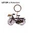 Sleutelhanger fiets zwart Rotterdam