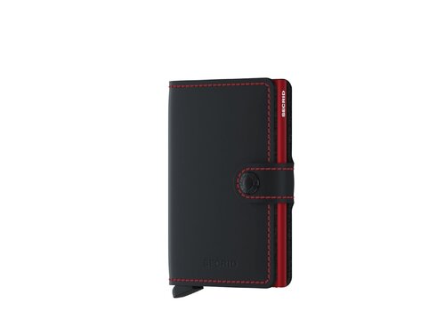 Secrid Miniwallet Matte Black & Red | Secrid Wallet