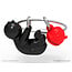 Sleutelhanger playing cat | Katten sleutelhanger | Metalen sleutelhanger