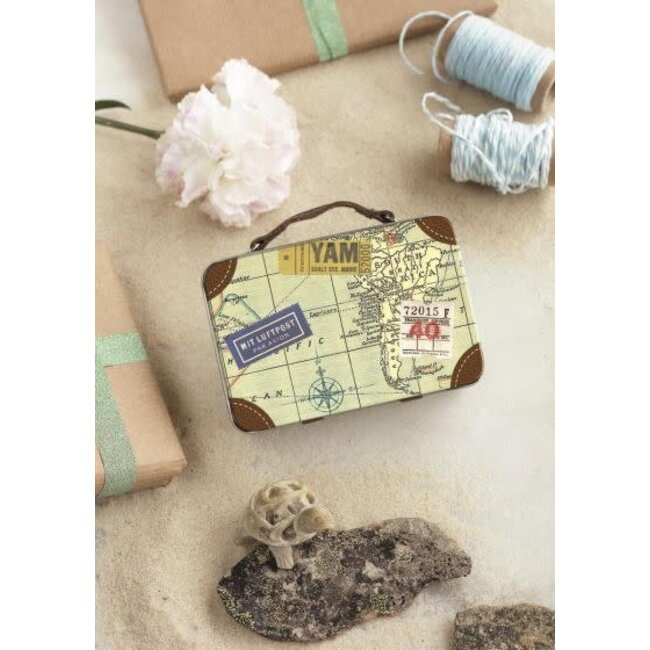 Blikje- Mini reis koffertje