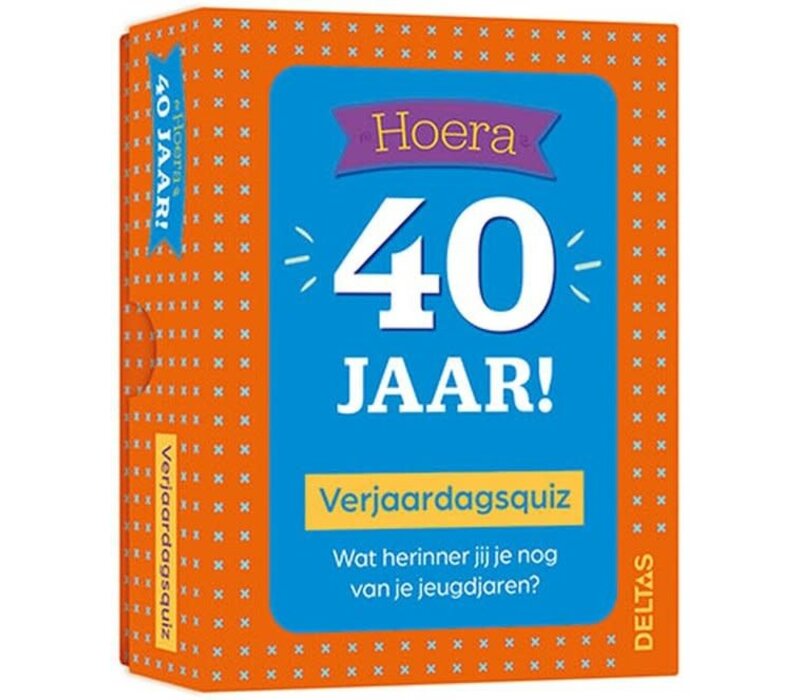 Verjaardagsquiz Hoera 40 jaar