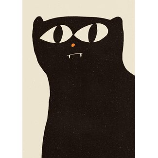 PSTR Studio Enikő Eged - Black Cat | Poster 30x40cm