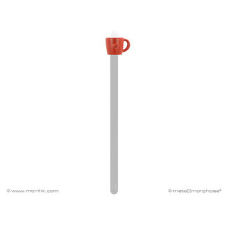 Bookmark chocolate cup red