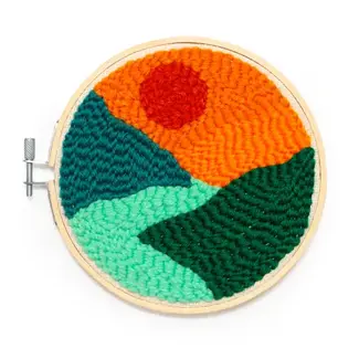 Kikkerland Punch needle kit Landscape