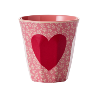 Melamine Cup with Heart Print - Medium - 250 ml