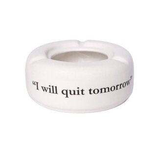 Fisura Ashtray ''I will quit tomorrow'' White | Asbak