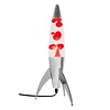 Rocket lava lamp red