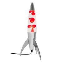 Rocket lava lamp red