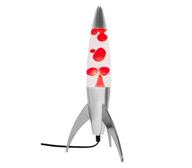 Rocket lava lamp red
