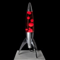 Rocket lava lamp red