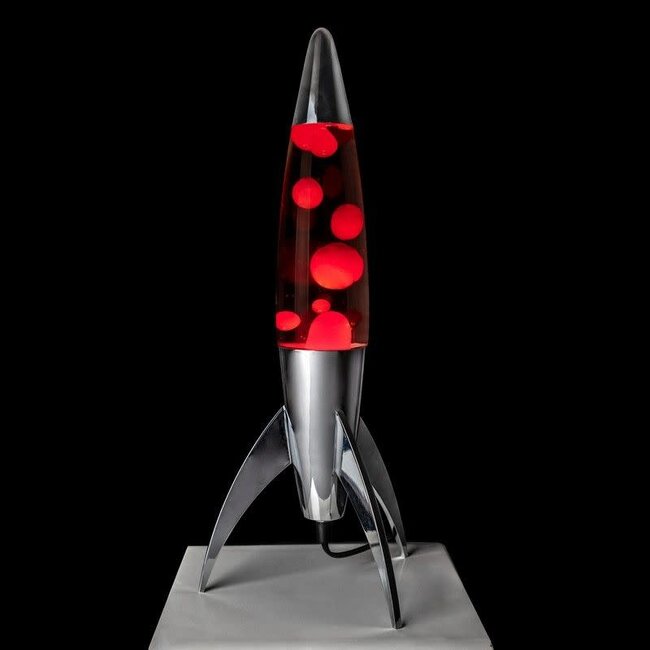 Fisura Rocket lava lamp red