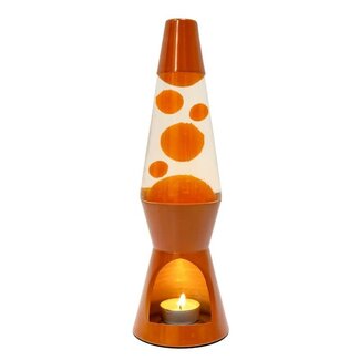 Fisura T-light lava lamp - terracotta
