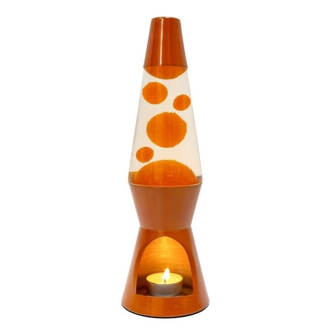 Fisura T-light lava lamp - terracotta