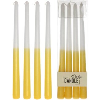 Kaars dip dye wax - geel