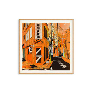 PSTR Studio Enikő Eged - Bodega Cat Japan 40x40 cm | Poster