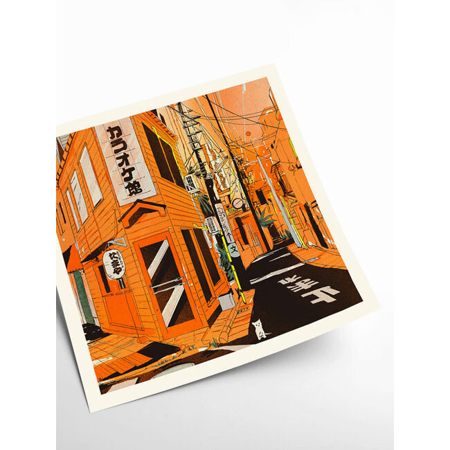 PSTR Studio Enikő Eged - Bodega Cat Japan 40x40 cm | Poster