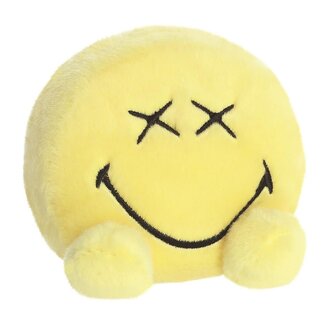 Pluche Smiley geel | Wild guy | Handknuffel | Palm pals