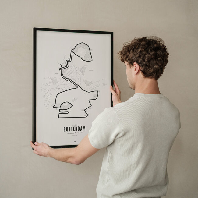 Wijck Poster 50x70 Rotterdam stad marathon 2024 | Wijck