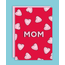 Studio Soph Mom hearts card | Red background | Moederdag | Studio Soph