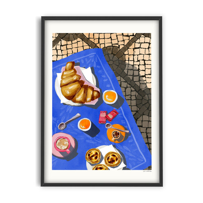 PSTR Studio Eva Halfers - Pequeno-Almoço No Porto 30x40 cm