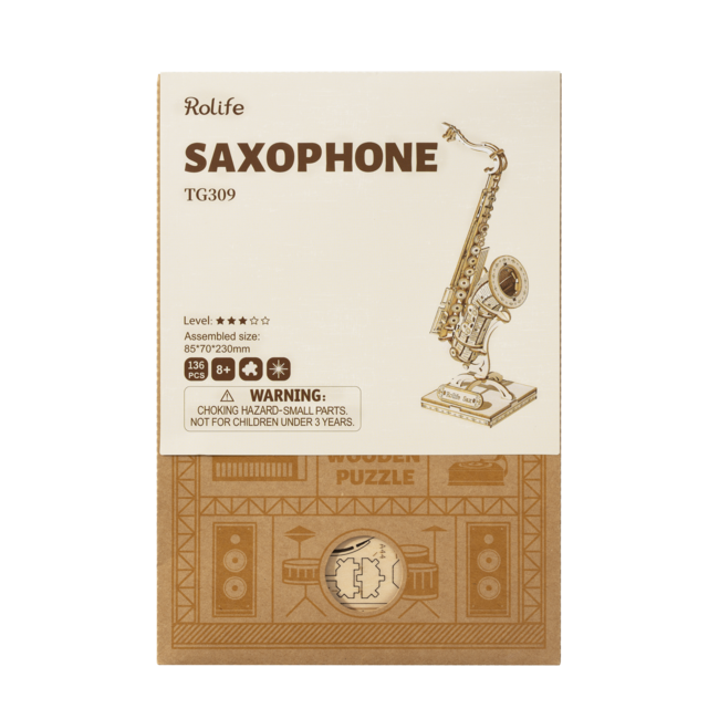 Saxophone | Modelbouwpakket | Muziekinstrument | Bouwpakket | Bouwset | Miniatuurset | DIY