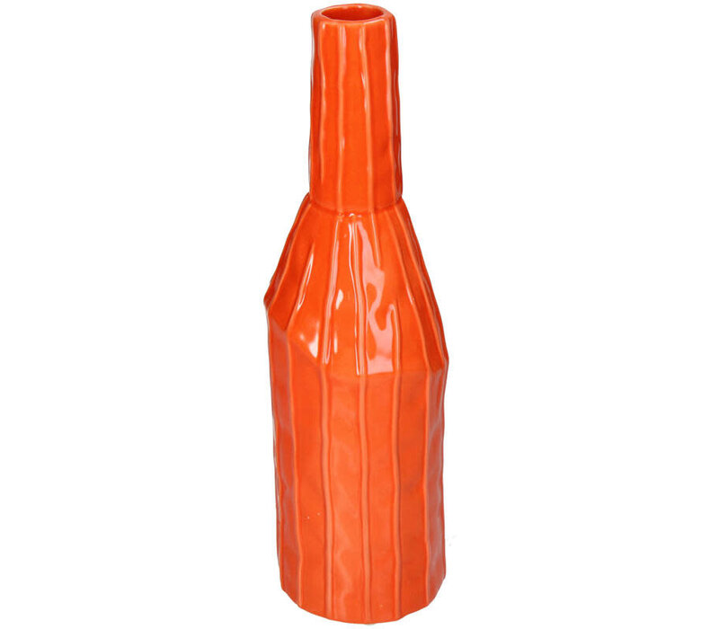 Decoratieve Vaas oranje 31cm