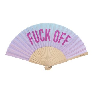 Fisura Hand waaier  'Fuck off' gradient