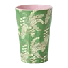 Rice Melamine Cup with Paradise Print- Tall - 400 ml