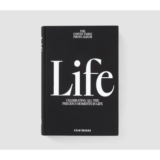 Photo Album Coffee Table Book - Life (Black) | Fotoalbum