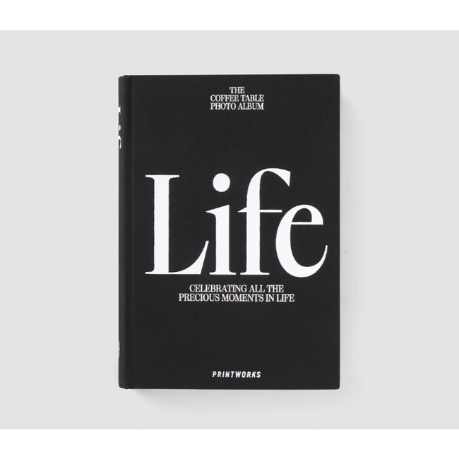 Photo Album Coffee Table Book - Life (Black) | Fotoalbum
