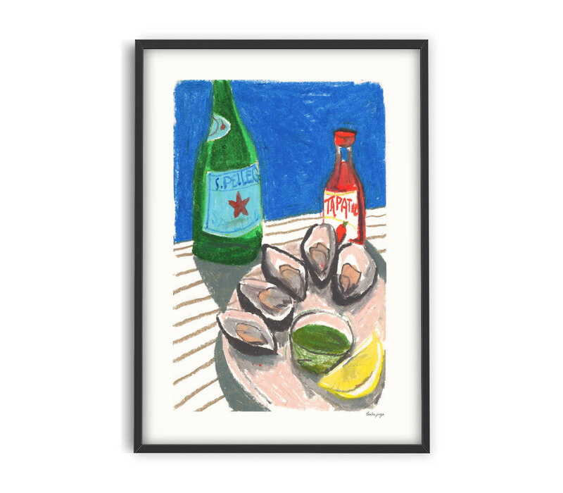 Laura - Oyster Lunch 30x40 cm | Poster