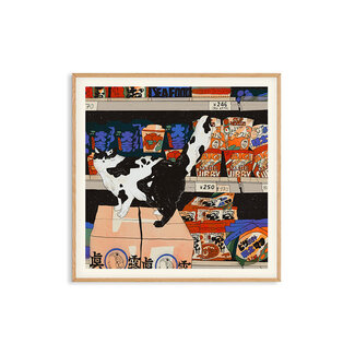 PSTR Studio Enikő Eged - Bodega Cat Shop 40x40 cm | Poster | Art Print