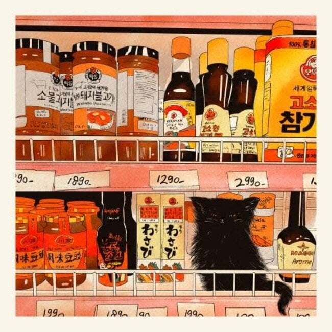 PSTR Studio Enikő Eged - Bodega Cat Chili 40x40 cm | Poster | Art Print