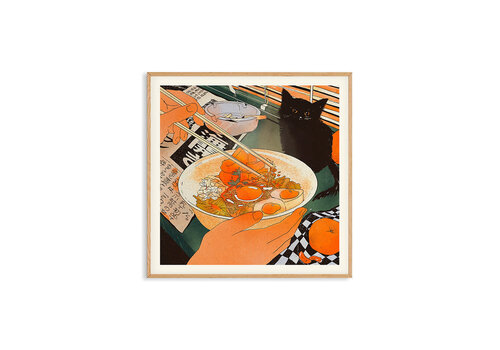 KKEC posters Enikő Eged - Bodega Cat Kimchi 40x40 cm | Poster | Art Print