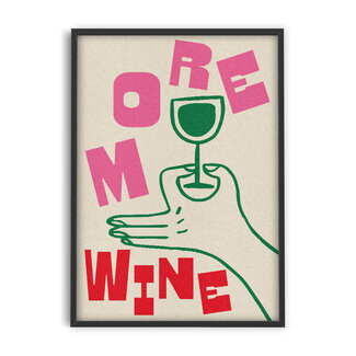 PSTR Studio Abbie Franks - More Wine 30x40 cm | Poster | Art Print