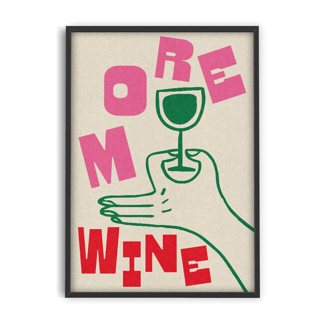 PSTR Studio Abbie Franks - More Wine 30x40 cm | Poster | Art Print