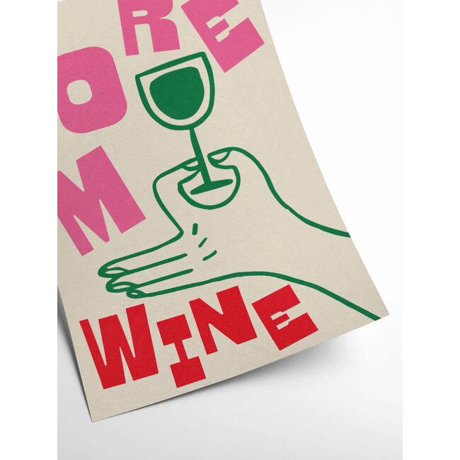 PSTR Studio Abbie Franks - More Wine 30x40 cm | Poster | Art Print