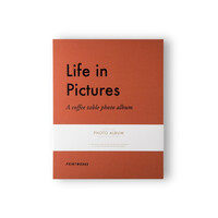 Photo Album Coffee Table Book - Life in Pictures oranje