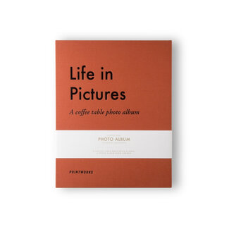 Photo Album Coffee Table Book - Life in Pictures oranje