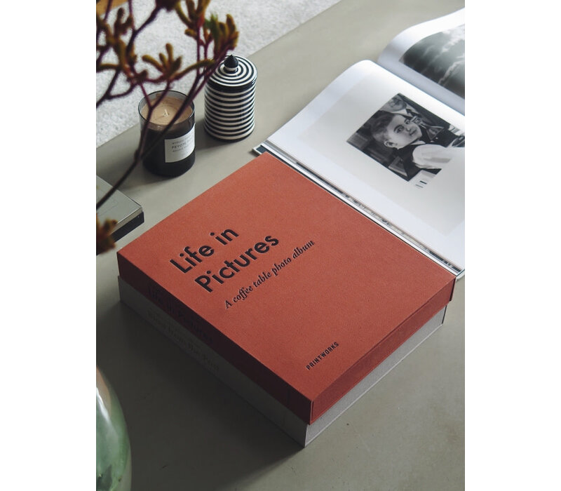 Photo Album Coffee Table Book - Life in Pictures oranje