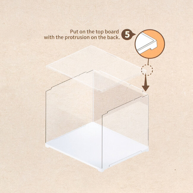 DIY dusthouse 28x23x24 cm | Presentatie display | Overkapping | Opbergkastje | Displaydoos