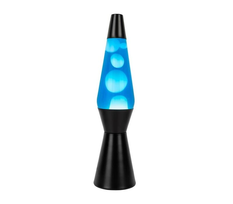 Lamp Lava - Bullet - Cyan - Black Base