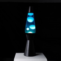 Lamp Lava - Bullet - Cyan - Black Base