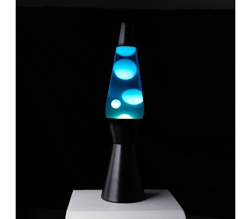 Lamp Lava - Bullet - Cyan - Black Base