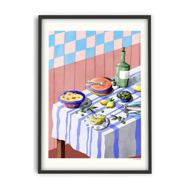PSTR Studio Eva Halfers - Pink Tapas 30x40 cm