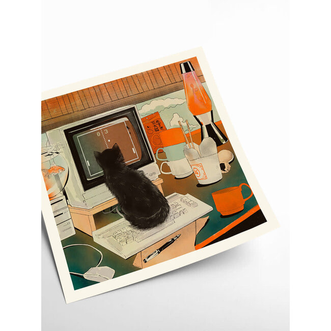 PSTR Studio Enikő Eged - Bodega Cat Pong 40x40 cm