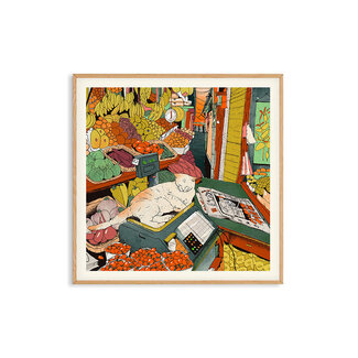 PSTR Studio Enikő Eged - Bodega Cat 40x40cm | Poster | Art Print