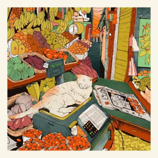 PSTR Studio Enikő Eged - Bodega Cat 40x40 cm | Poster | Art Print | PSTR Studio