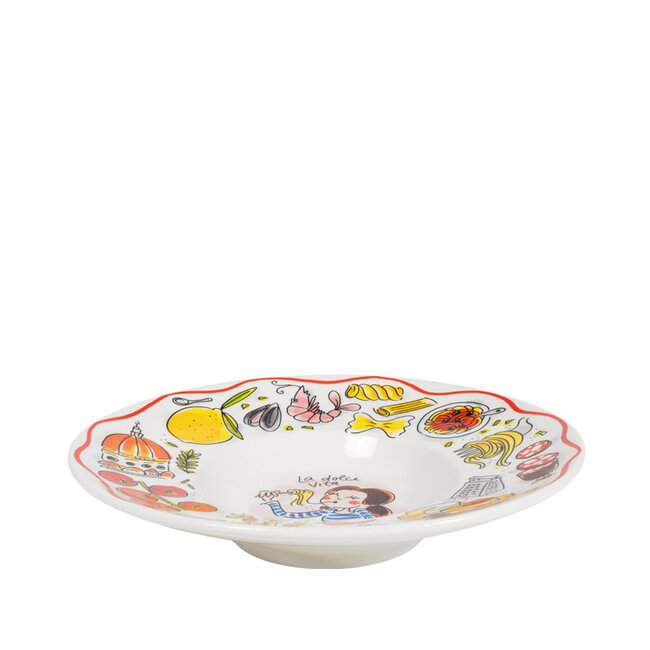 BLOND AMSTERDAM PASTA Bord 24 CM LA DOLCE VITA
