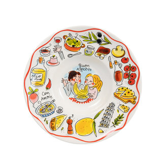 BLOND AMSTERDAM PASTA Plate24 CM Buon Appetito
